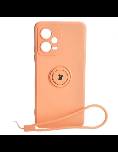 Bizon Case Szilikon Gyűrű Sq Xiaomi Redmi Note 12 5G/Poco X5 narancssárga