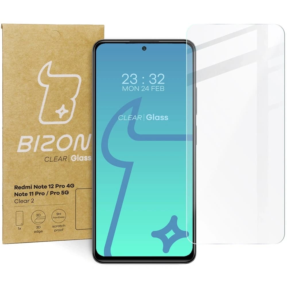 Bizon Glass Clear 2 Redmi Note 12 Pro 4G / 11 Pro / 11 Pro 5G - 1