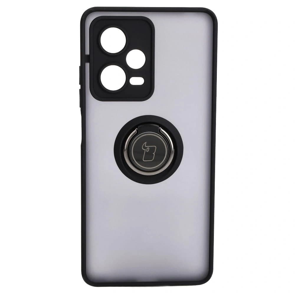 Bizon Case Hybrid Ring Xiaomi Redmi Note 12 Pro 5G smoky with a black frame - 2