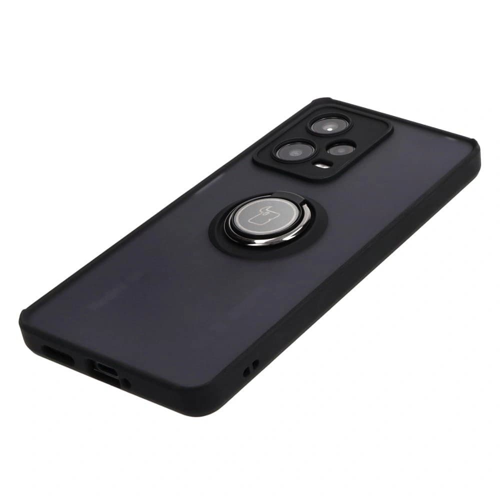 Bizon Case Hybrid Ring Xiaomi Redmi Note 12 Pro 5G smoky with a black frame - 3