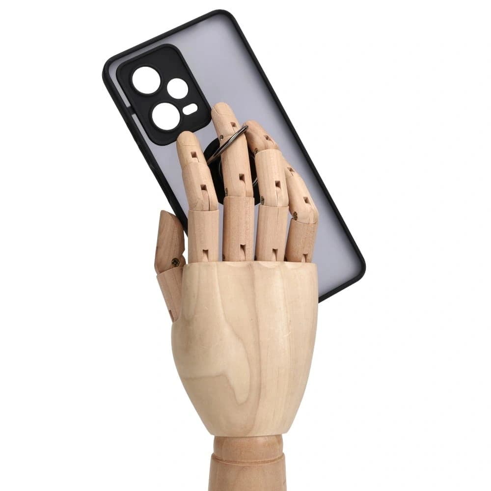 Bizon Case Hybrid Ring Xiaomi Redmi Note 12 Pro 5G smoky with a black frame - 8