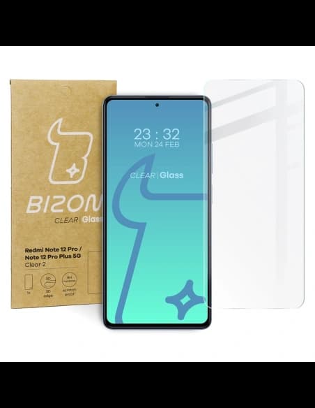 Bizon Sticlă Clară 2 Redmi Note 12 Pro / 12 Pro+ 5G