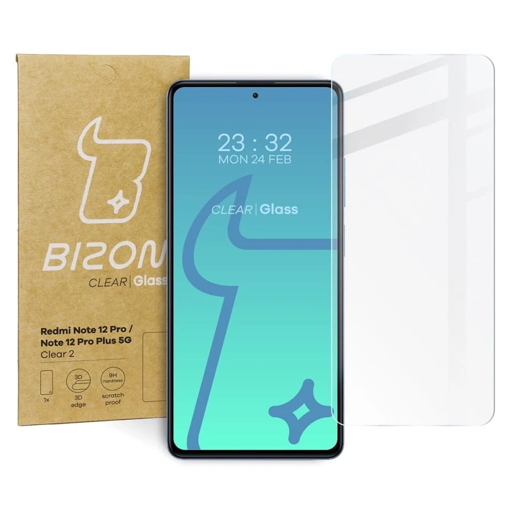 Bizon Sticlă Clară 2 Redmi Note 12 Pro / 12 Pro+ 5G - 1
