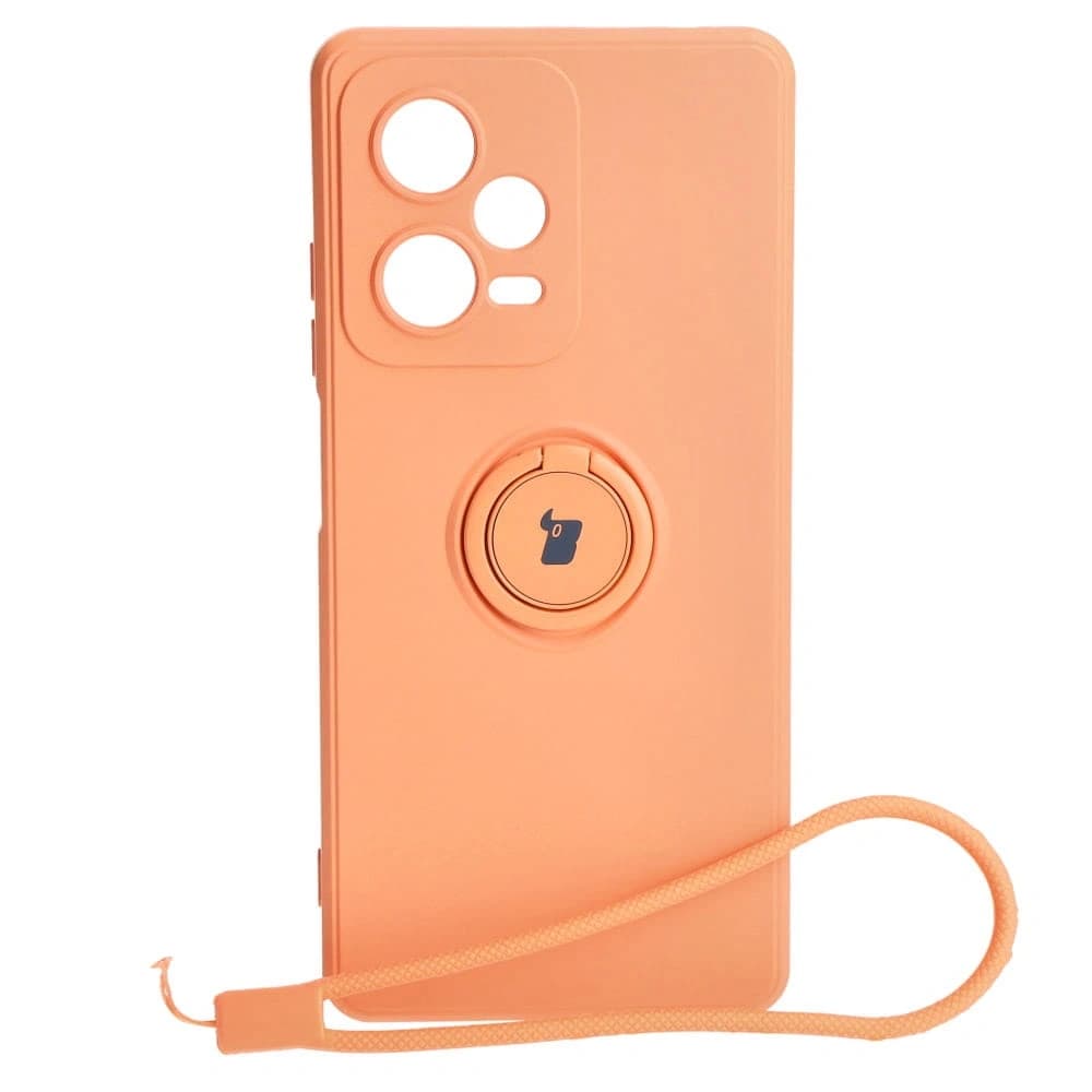 Bizon Case inel din silicon Sq Xiaomi Redmi Note 12 Pro Plus 5G portocaliu - 1