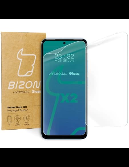 Bizon Glass Hydrogel Redmi Note 12S [2 PACK]