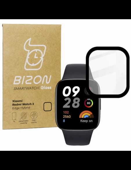 Bizon Glass Edge Hybrid Xiaomi Redmi Watch 3 black