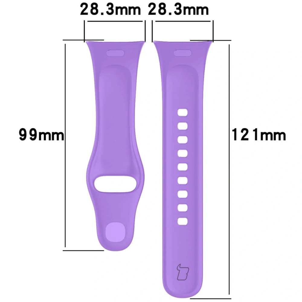 Bizon Strap Óra Dots Xiaomi Redmi Óra 3 lila - 2