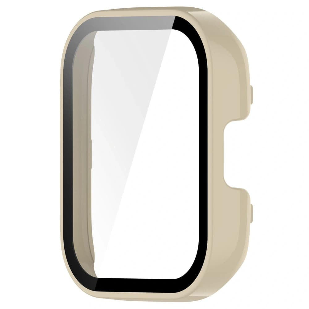 Etui Bizon Case+Glass Set do Xiaomi Redmi Watch 3 béžové - 4