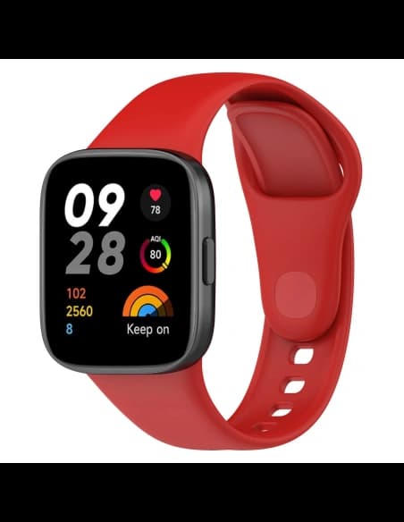 Bizon Strap Watch Dots Xiaomi Redmi Watch 3 red