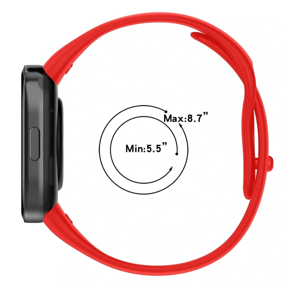 Pasek Bizon Strap Watch Dots do Xiaomi Redmi Watch 3 červený - 4
