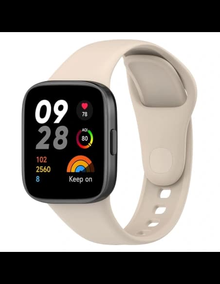 Bizon Strap Watch Dots Xiaomi Redmi Watch 3 beige