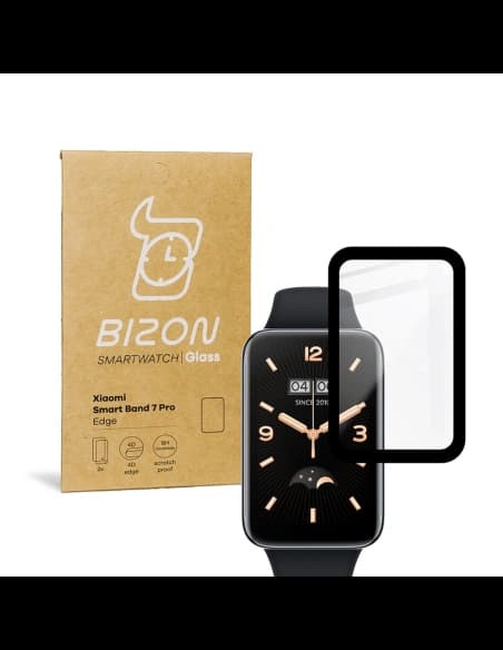 Bizon Glass Edge Xiaomi Smart Band 7 Pro fekete