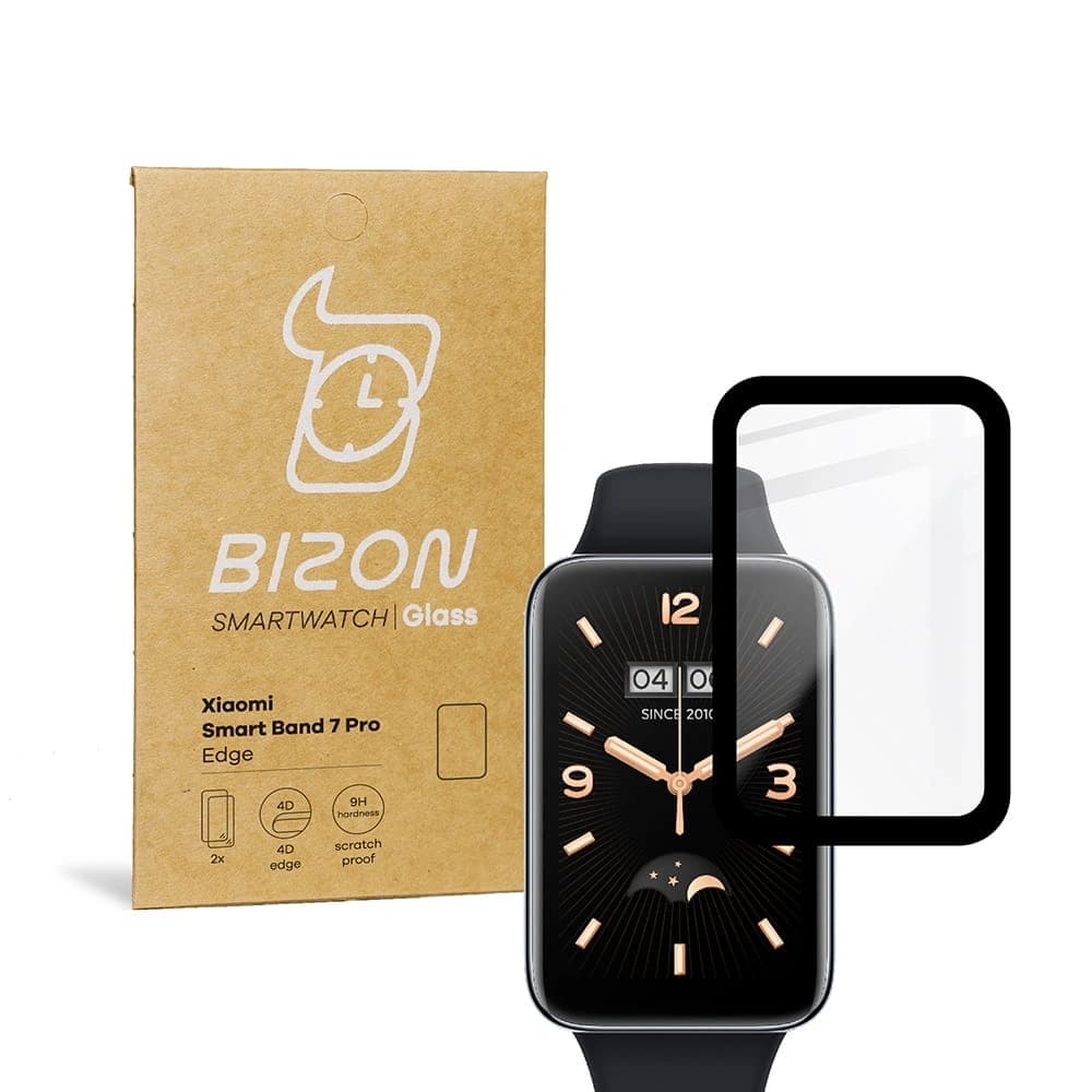 Sklo tvrzené Bizon Glass Edge pro Xiaomi Smart Band 7 Pro černé - 1