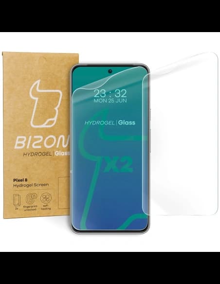 Folia hydrożelowa na ekran Bizon Glass Hydrogel do Pixel 8 [2 PACK]