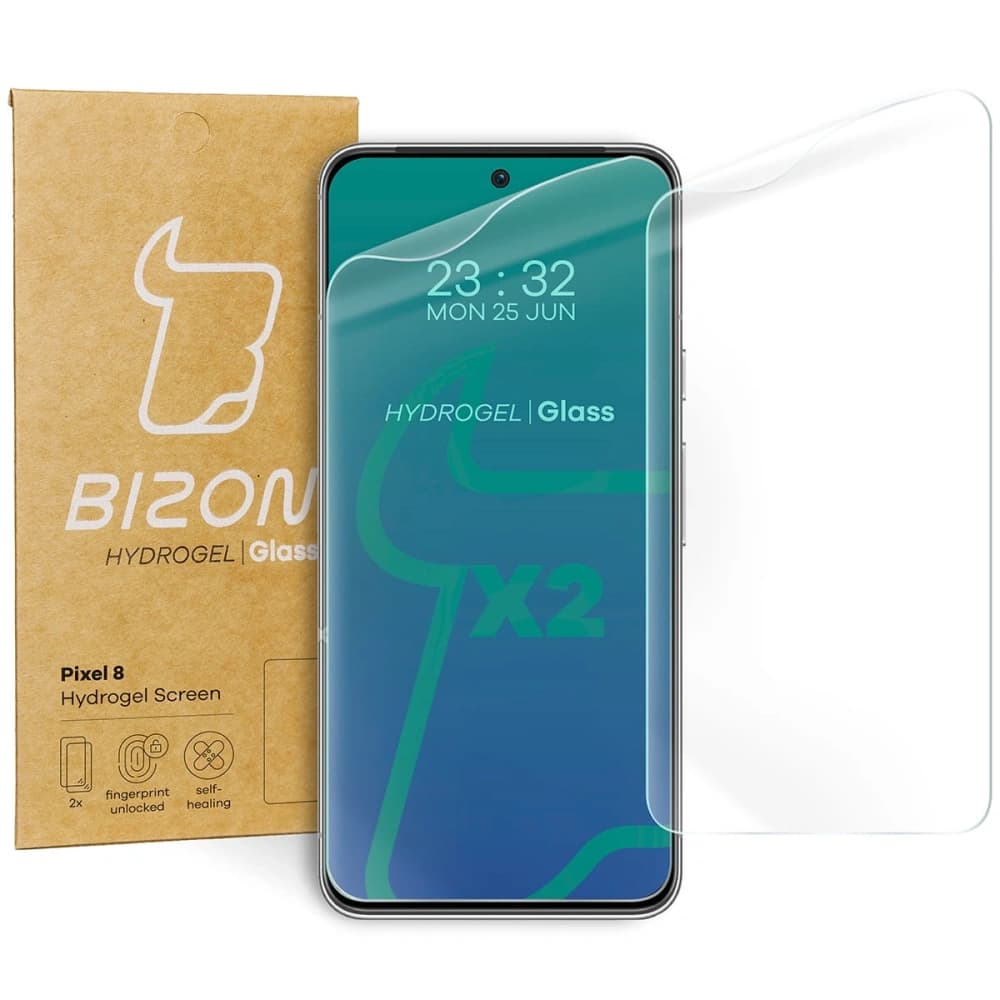 Folia hydrożelowa na ekran Bizon Glass Hydrogel do Pixel 8 [2 PACK] - 1