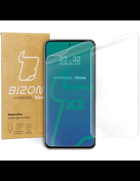 Folia hydrożelowa na ekran Bizon Glass Hydrogel do Pixel 8 Pro [2 PACK]