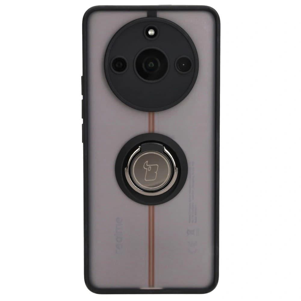 Bizon Case Hybrid Gyűrű Realme 11 Pro / 11 Pro+ füstös fekete kerettel - 2