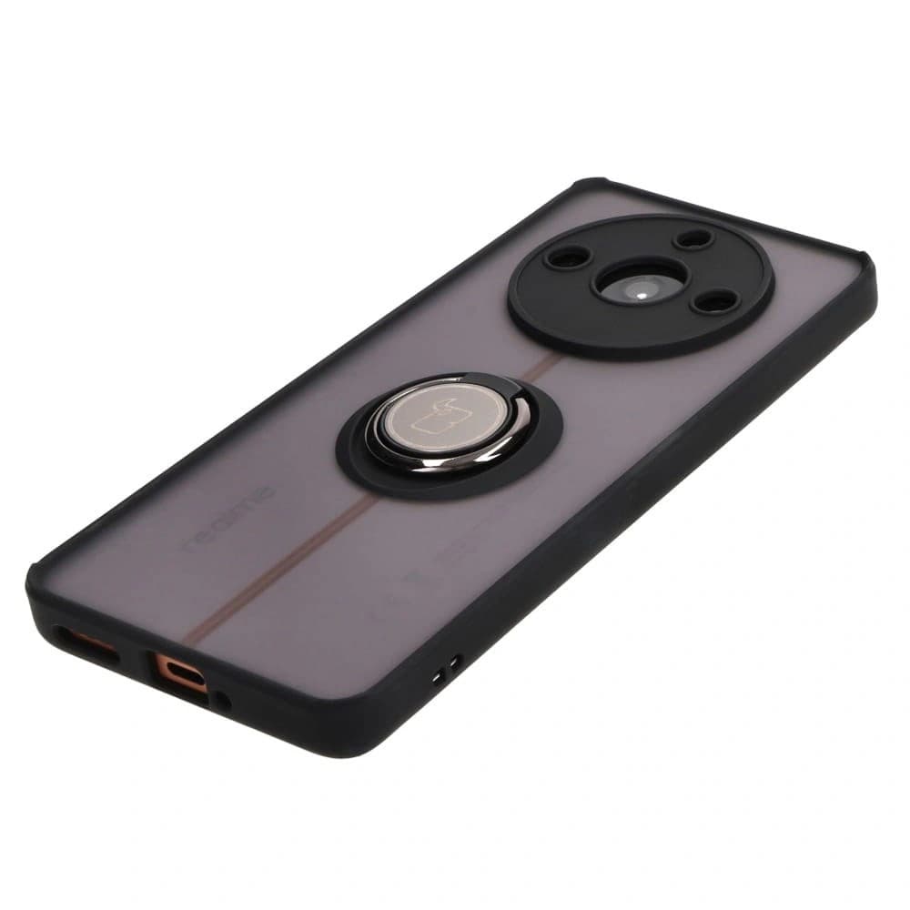 Bizon Case Hybrid Gyűrű Realme 11 Pro / 11 Pro+ füstös fekete kerettel - 3