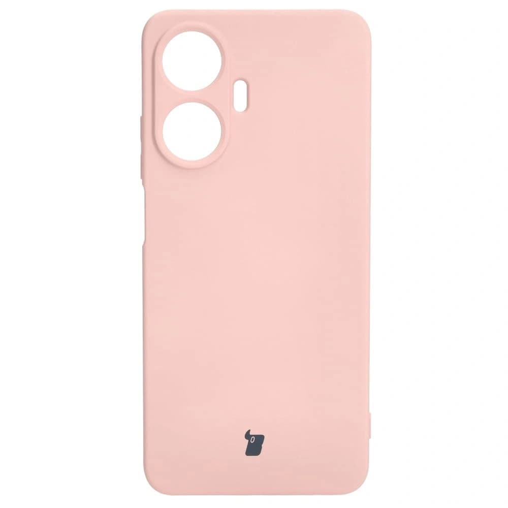 Etui Bizon Case Silicone pro Realme C55 světle růžové - 2