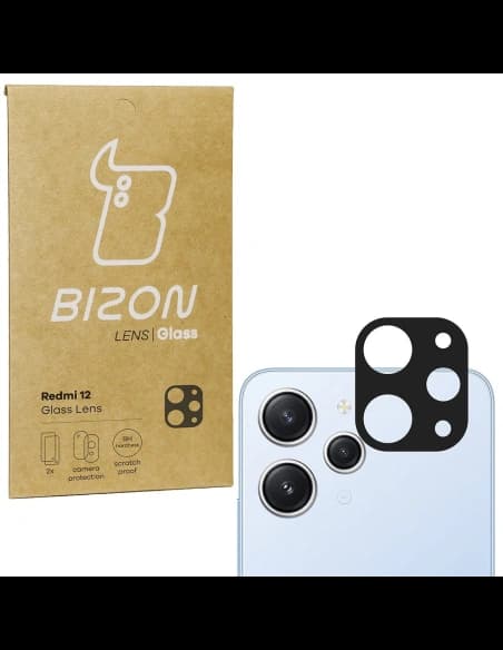 Bizon-Glaslinse Redmi 12 [2 PACK]