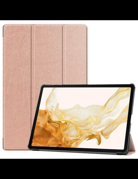 Bizon Case Tab Croc Samsung Galaxy Tab S10 Plus / S9 Plus roségold