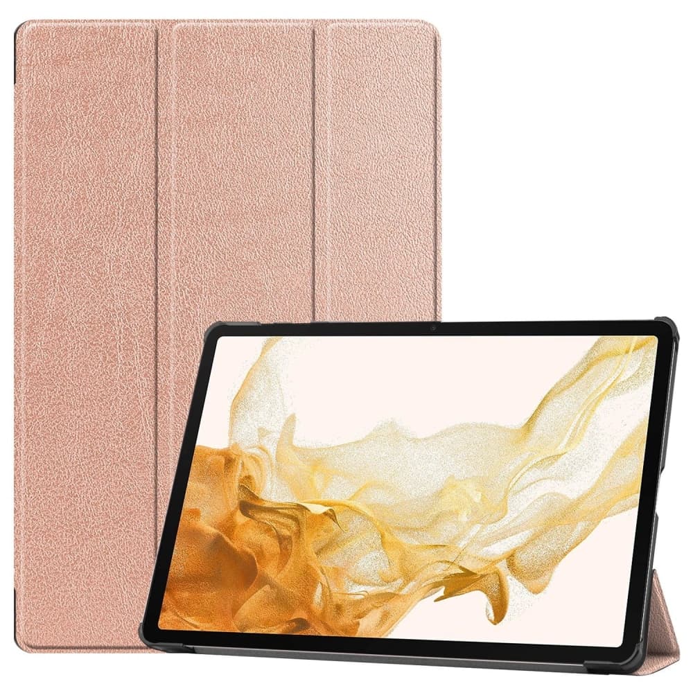 Bizon Case Tab Croc Samsung Galaxy Tab S10 Plus / S9 Plus roségold - 1