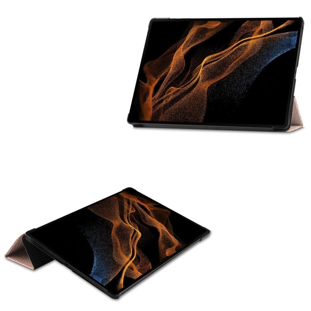 Bizon Case Tab Croc Samsung Galaxy Tab S10 Ultra / S9 Ultra rózsaarany - 2