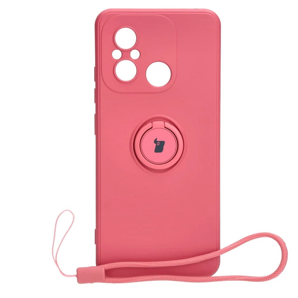 Bizon Case Silikonring Sq Xiaomi Redmi 12C schmutzig pink