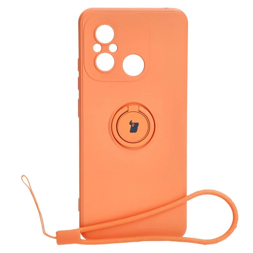 Bizon Case Silikonring Sq Xiaomi Redmi 12C orange