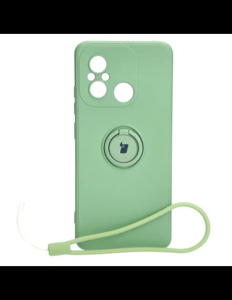 Bizon Case Silicone Ring Sq Xiaomi Redmi 12C light green