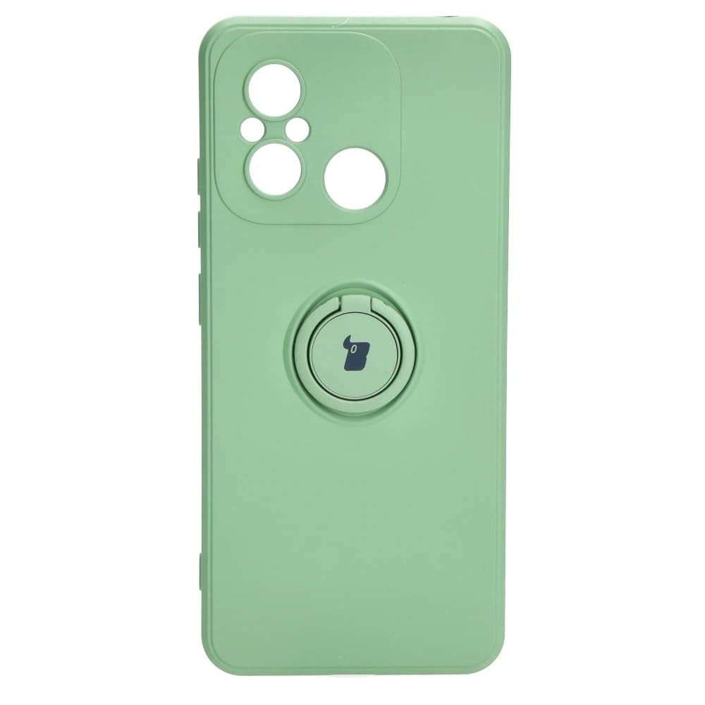 Bizon Case Inel din silicon Sq Xiaomi Redmi 12C verde deschis - 2