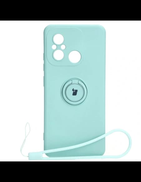 Bizon Case Silicone Ring Sq Xiaomi Redmi 12C turquoise