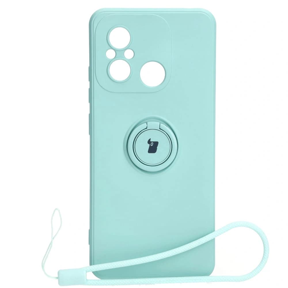 Bizon Case Inel din Silicon Sq Xiaomi Redmi 12C turcoaz - 1