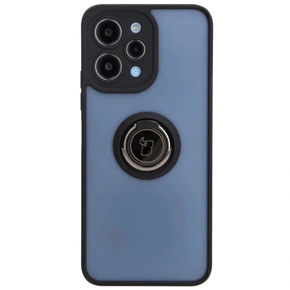 Bizon Case Hybrid Ring Xiaomi Redmi 12 rauchig mit einem schwarzen Rahmen - 2