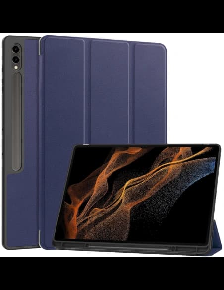Bizon Case Tab Lizard Samsung Galaxy Tab S10 Ultra / S9 Ultra navy blue