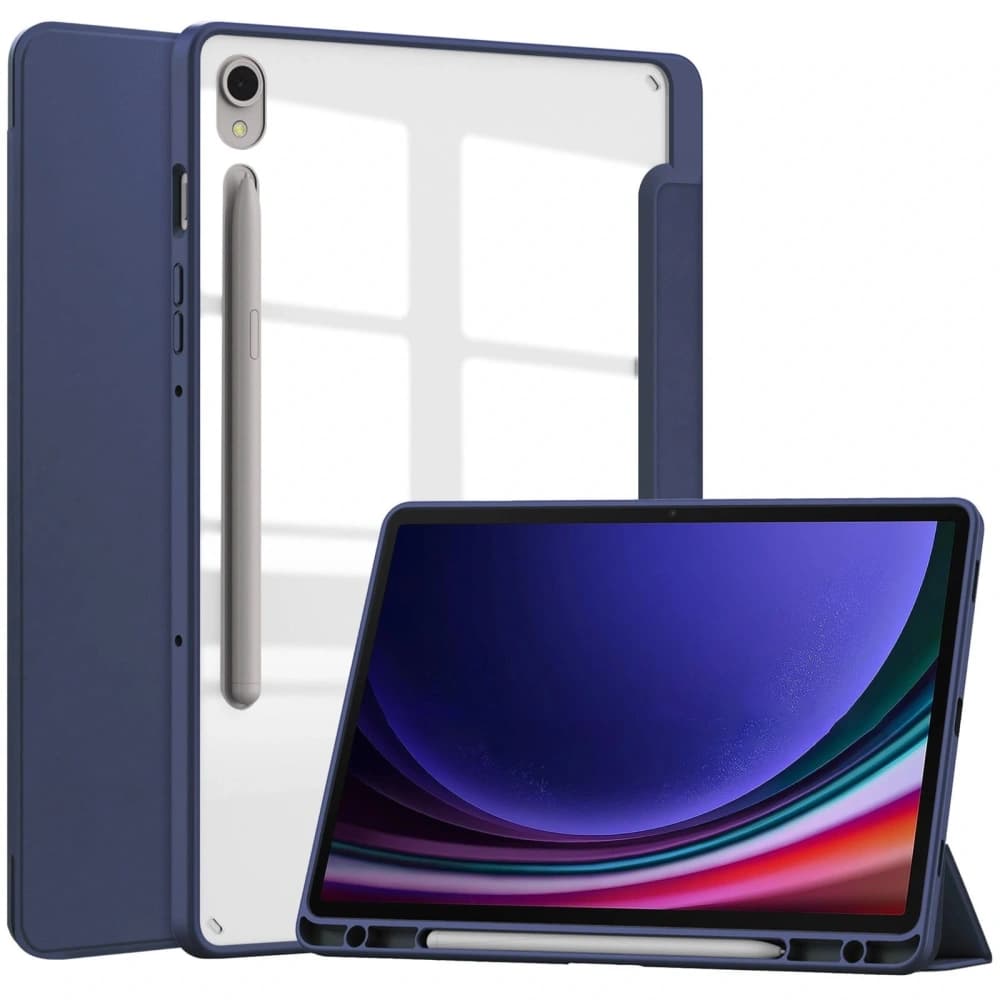 Etui Bizon Case Tab Clear Matt do Samsung Galaxy Tab S9 v navy modré - 1