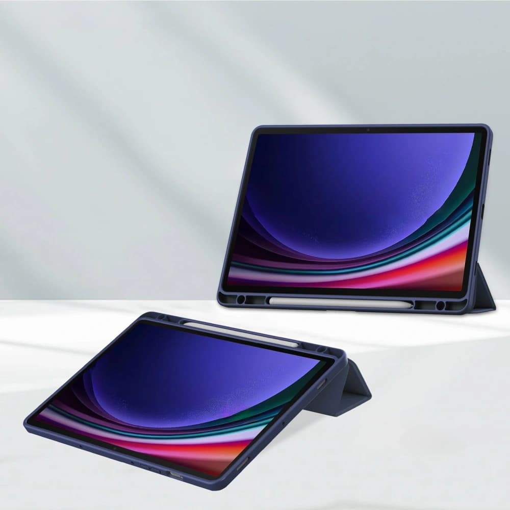 Etui Bizon Case Tab Clear Matt do Samsung Galaxy Tab S9 v navy modré - 2