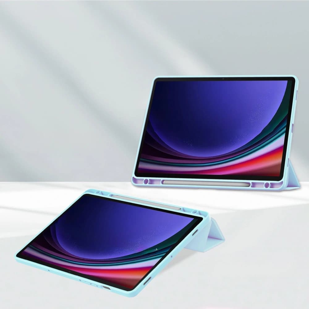 Bizon Case Tab Átlátszó Matt Samsung Galaxy Tab S9 kék - 2