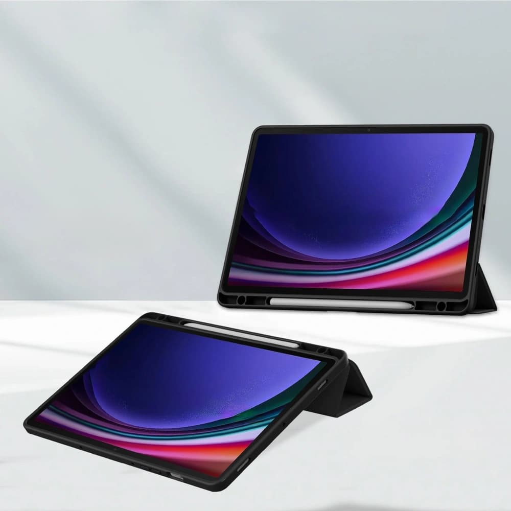 Bizon Caz Tab Clar Mat Samsung Galaxy Tab S9 negru - 2