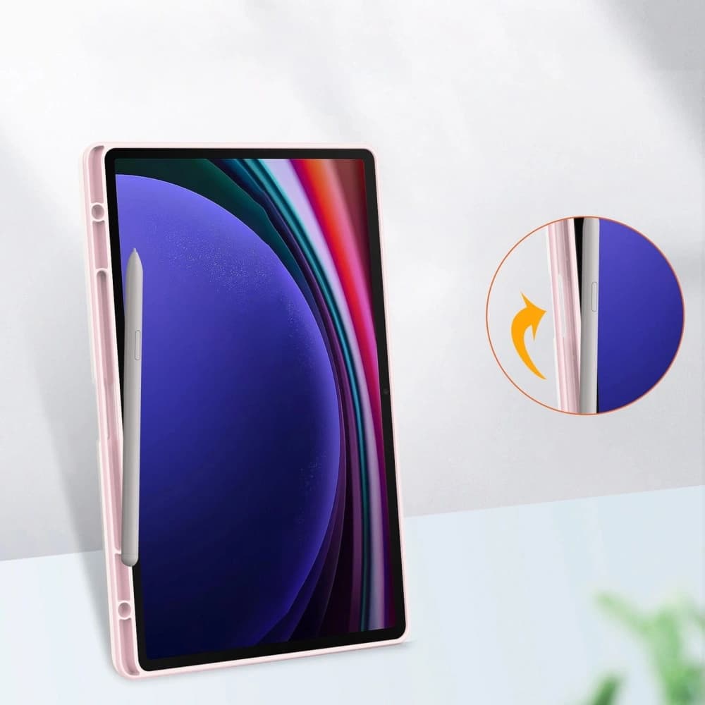 Bizon Case Tab Clear Matt Samsung Galaxy Tab S10 Plus / S9 Plus hellrosa - 5