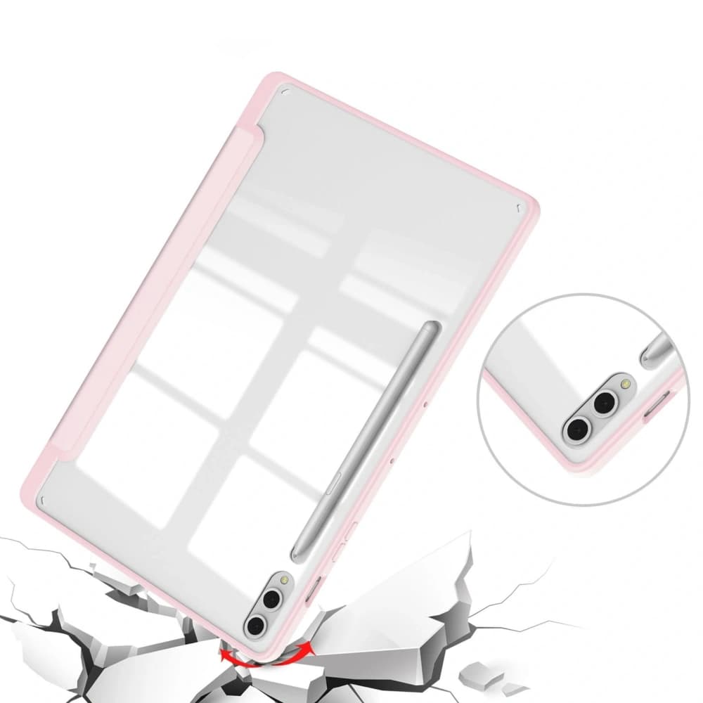 Bizon Case Tab Clear Matt Samsung Galaxy Tab S10 Plus / S9 Plus hellrosa - 6