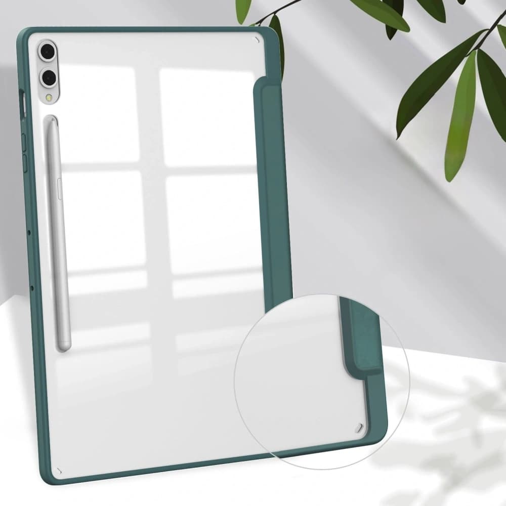 Bizon Case Tab Clear Matt Samsung Galaxy Tab S10 Plus / S9 Plus dunkelgrün - 7