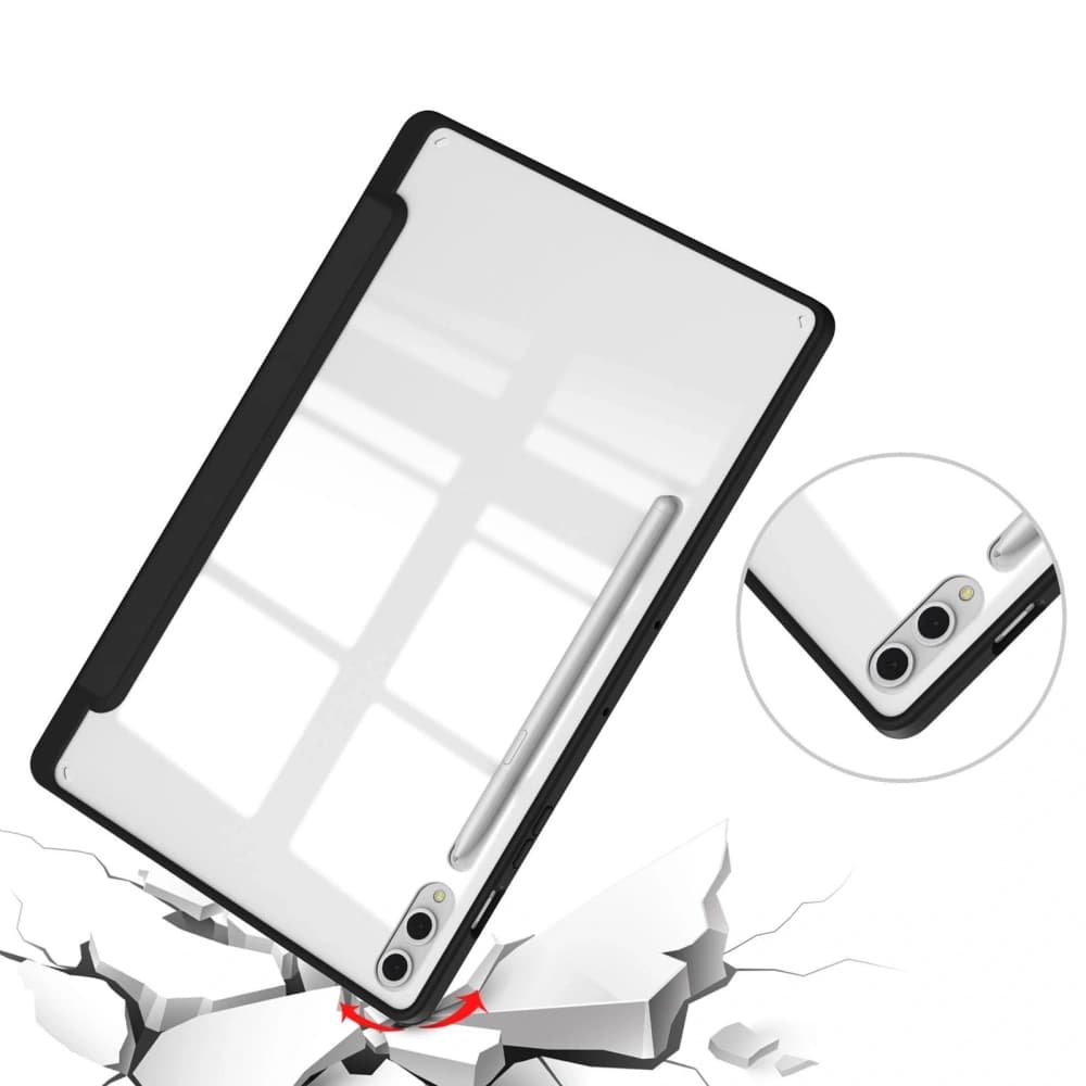 Etui Bizon Case Tab Clear Matt do Samsung Galaxy Tab S10 Plus / S9 Plus černé - 6