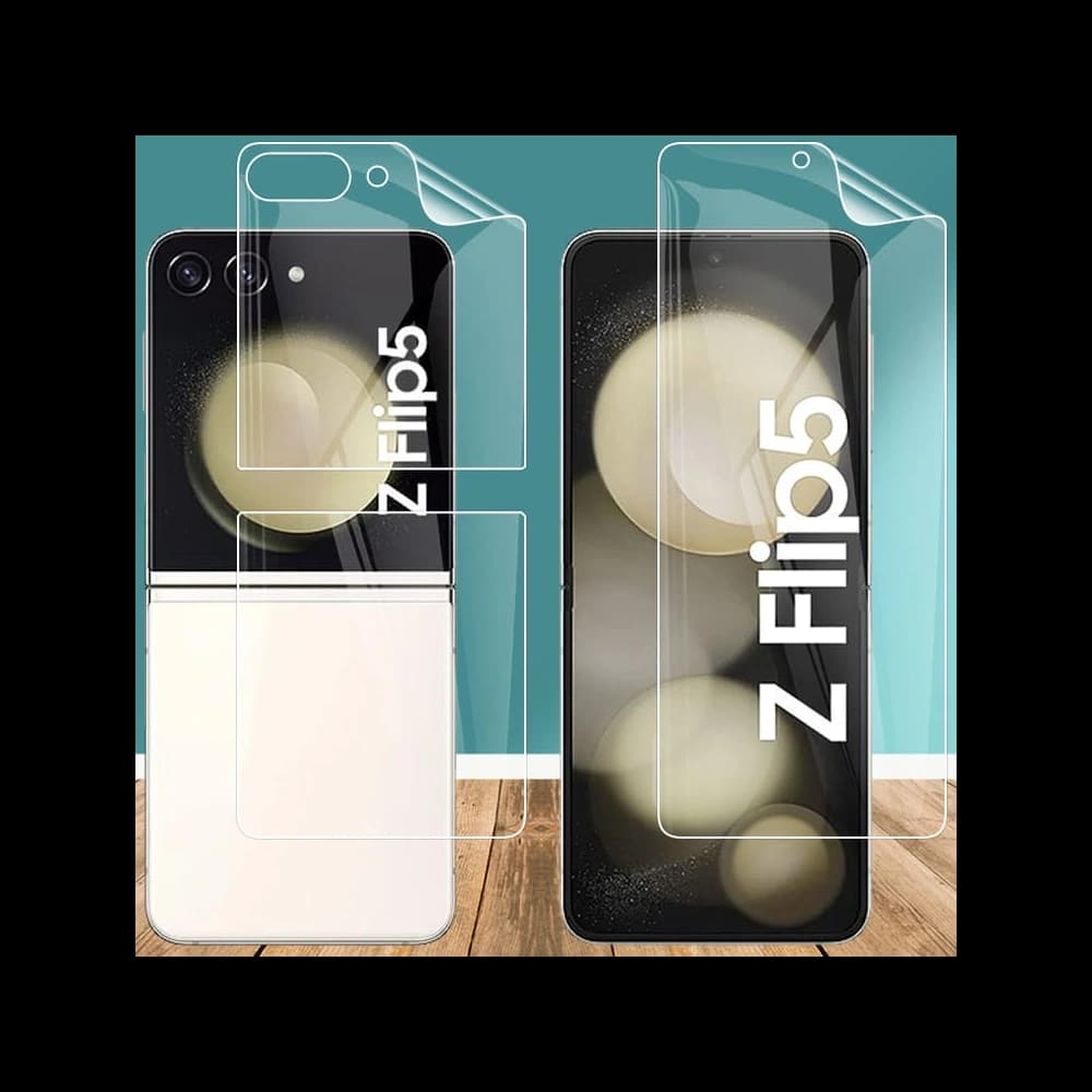 Folie hydrogelové na zadní a přední stranu Bizon Glass Hydrogel Samsung Galaxy Z Flip5 - 7