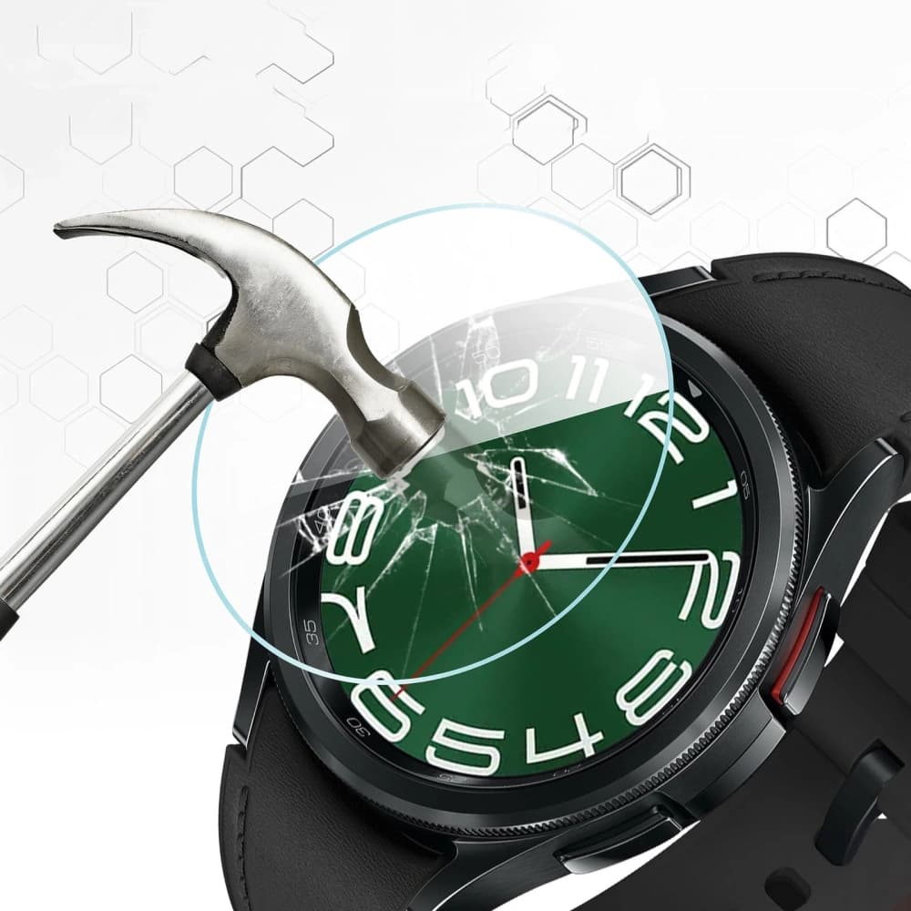 Sklářské tvrzené sklo Bizon Glass Clear pro Samsung Galaxy Watch 6 Classic 47 mm - 6