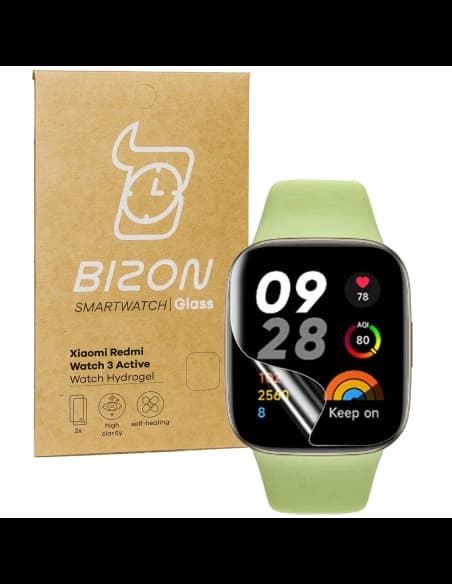 Bizon Glass Watch Hydrogel Redmi Watch 3 Active [2 PACK] (zegarek)