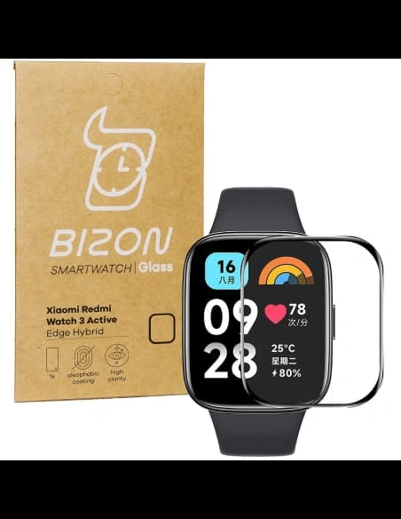 Bizon Glass Watch Edge Hybrid Redmi Watch 3 Active black