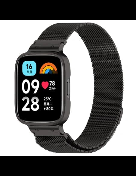 Bizon Strap + Case Watch Chain Xiaomi Redmi Watch 3 Active black