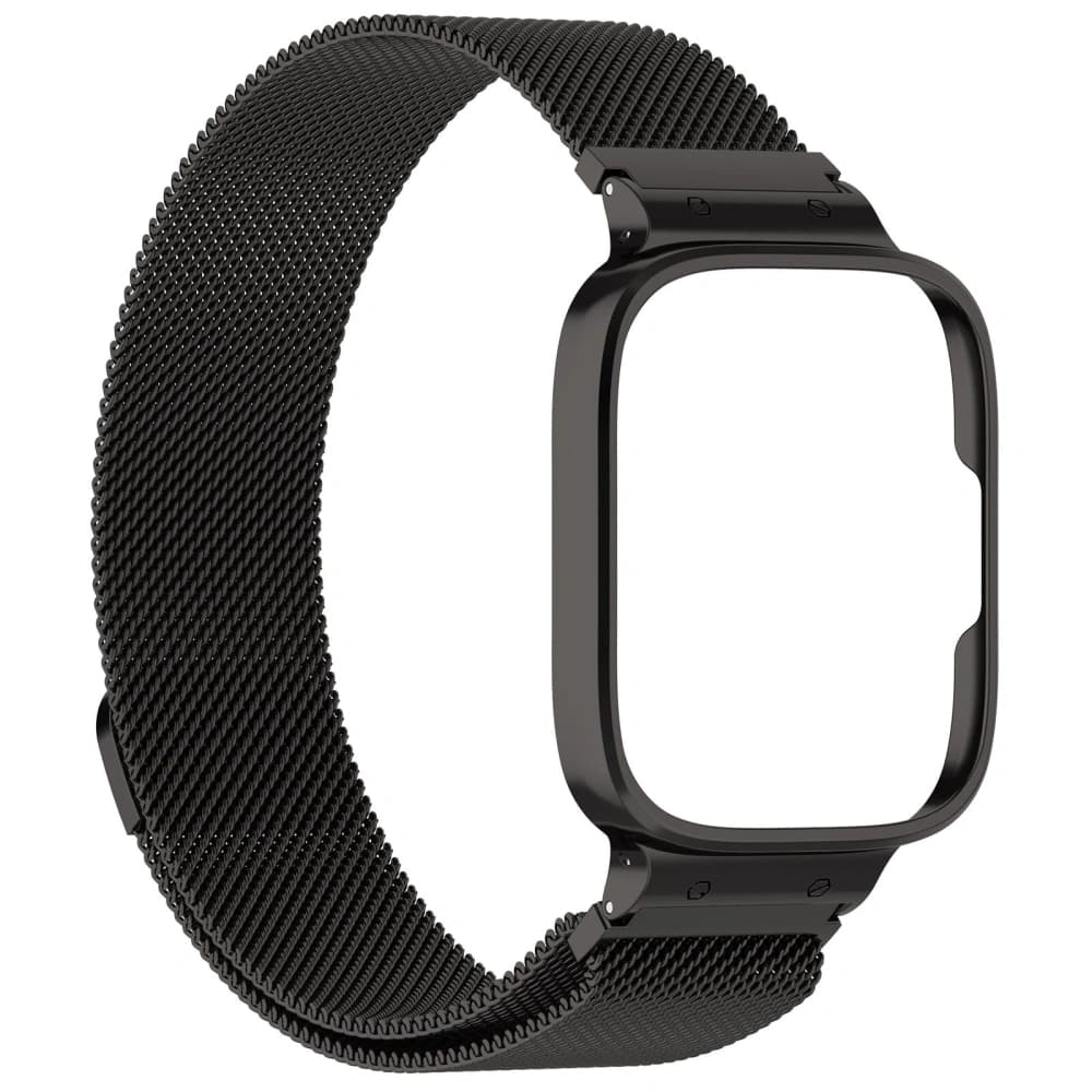 Bizon Strap + Carcasa Lant Ceas Xiaomi Redmi Watch 3 Active negru - 3