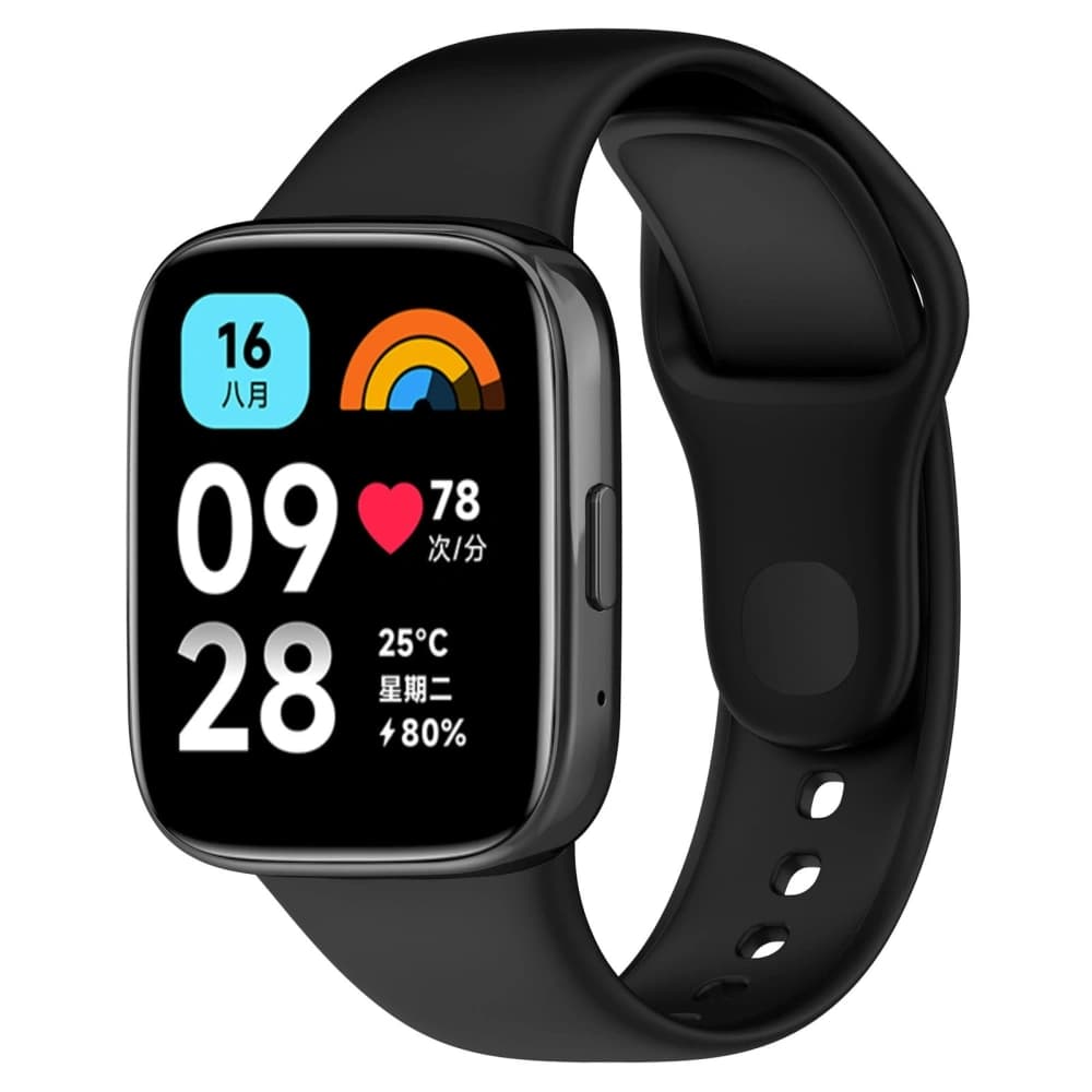 Ceas cu curea Bizon Dots Xiaomi Redmi Watch 3 Active negru - 1